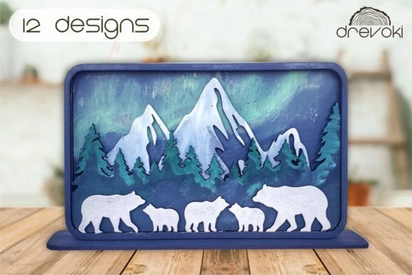 Bear Family Laser Cut File for Mothers Day: A Heartfelt Craft
