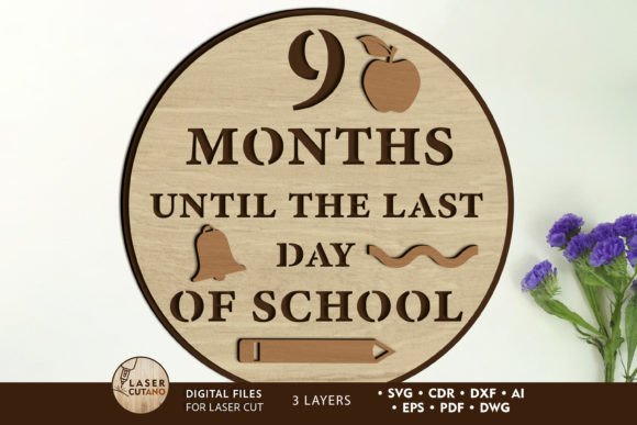 Create a Charming Back to School Round Decor Wall Panel