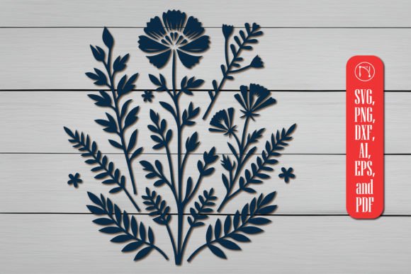 Cricut Wildflower Laser Cut SVG