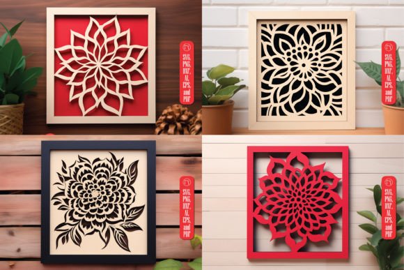 Elegant Floral Frame SVGs for Crafting