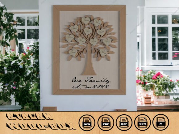 Family Tree and Frame: A Versatile Home Decor Design