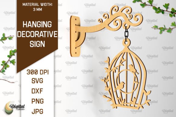 Hanging Decorative Signs LaserCut Bundle: Creative Design Files