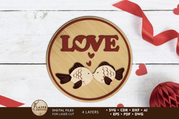 Love Panel, Decorative Laser Cut File