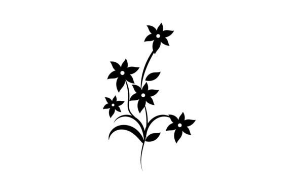 Spring Hand Drawn Wildflower Flower Font for Organic Designs