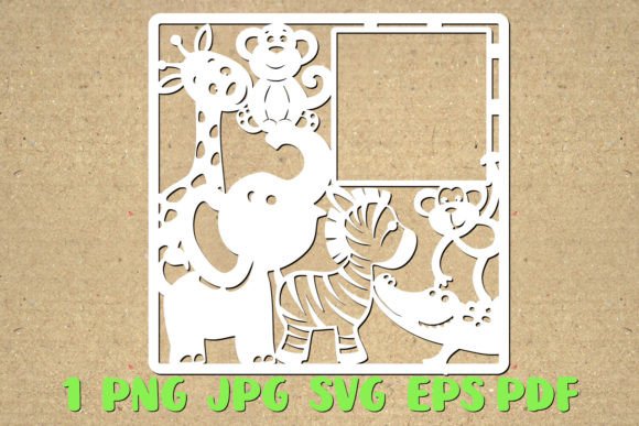Tropical Animals SVG Template for Cuttin: Creative Decor